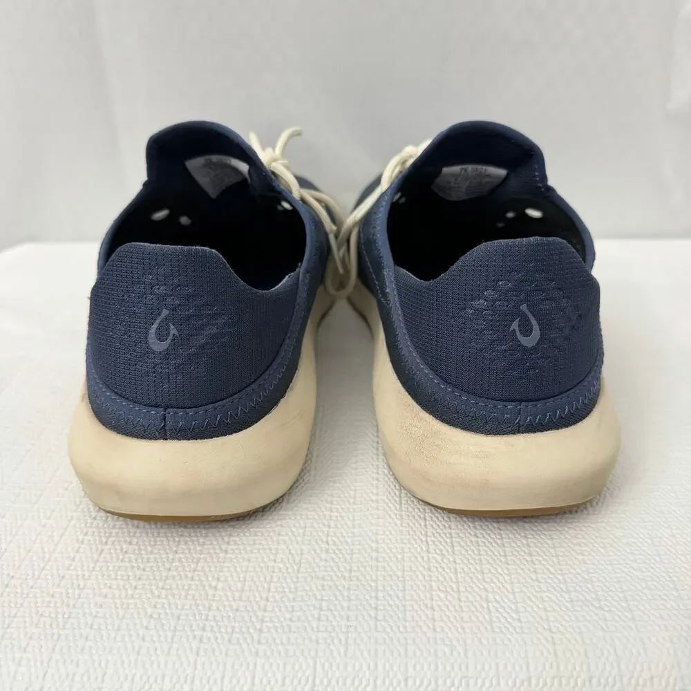OluKai Kaholo Shoes Mens Size 12 Sneaker Navy Blue Casual Collapsible Heel